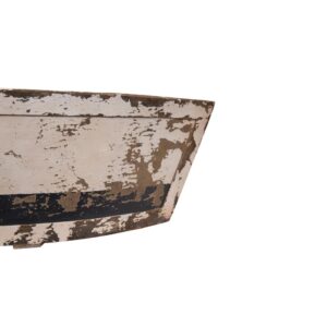 3R Studios Wood Decorative Boat with Tin Insert