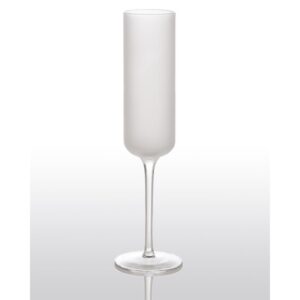 Abigails White Night Frosted Champagne Glass