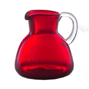 Abigails 1 Qt. 6 in. D x 6.5 in. H Bubble Glass Pitcher
