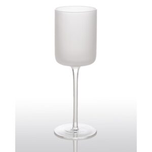 Abigails White Night Frosted Water Glass