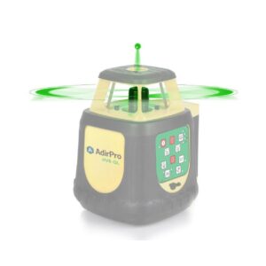 AdirPro 1650 ft. Green Beam Self leveling Rotary Laser Level with Receiver and Remote (5-Piece)