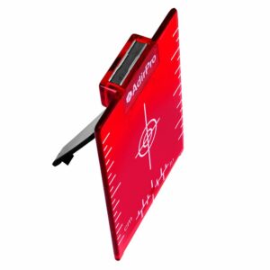 AdirPro 4 in. x 3 in. Red Laser Magnetic Target Plate With Stand