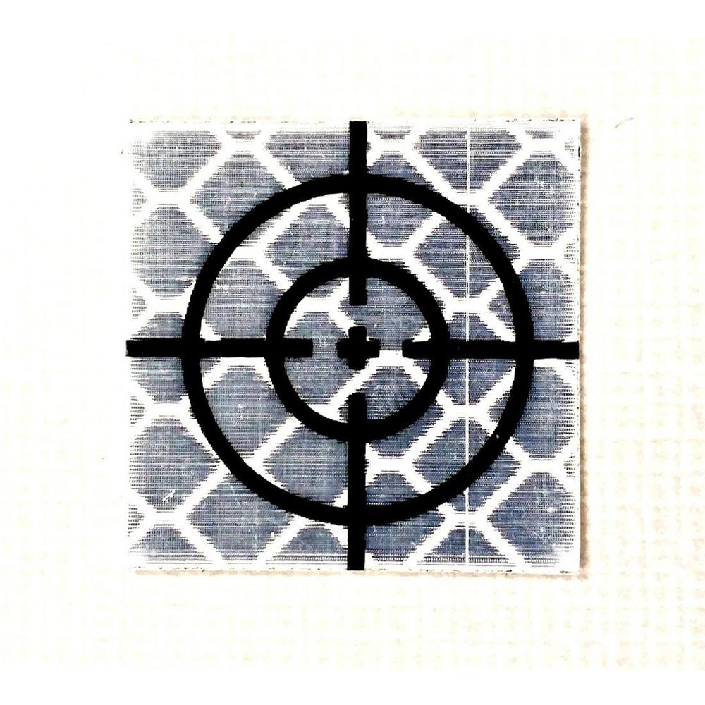 AdirPro N style 20 mm x 20 mm Reflective Adhesive Target Sheets for Total Stations Pack of 10