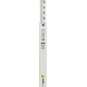 AdirPro 8 ft. Fiberglass Grade Rod with 10ths Scale