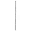 AdirPro 25 ft. Surveyor Oval Shaped Leveling Grade Rod iInches