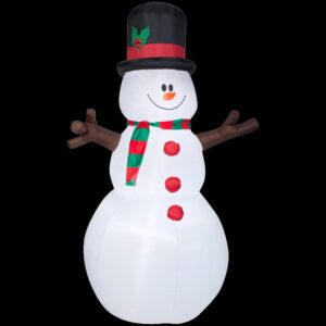 Airblown 5 ft. W x 8 ft. H Inflatable Snowman with Christmas Scarf and Hat