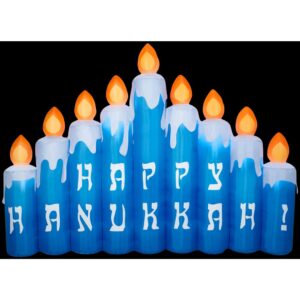 Airblown 6 ft. H Airblown Hanukkah Candles Scene