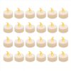 LUMABASE Battery Operated Amber LED Tea Lights - Value Pack (24-Count)