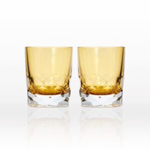 Rolf Glass Vienna 7 oz. Amber Old-Fashioned (Set of 2)