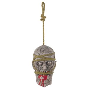 Amscan 11 in. Halloween Zombie Hanging Head Prop