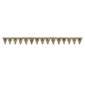 Amscan 10 in. Modern Happy Halloween Burlap Banner