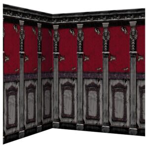 Amscan 48 in. Halloween Gothic Mansion Scene Setter Room Roll (2-Pack)