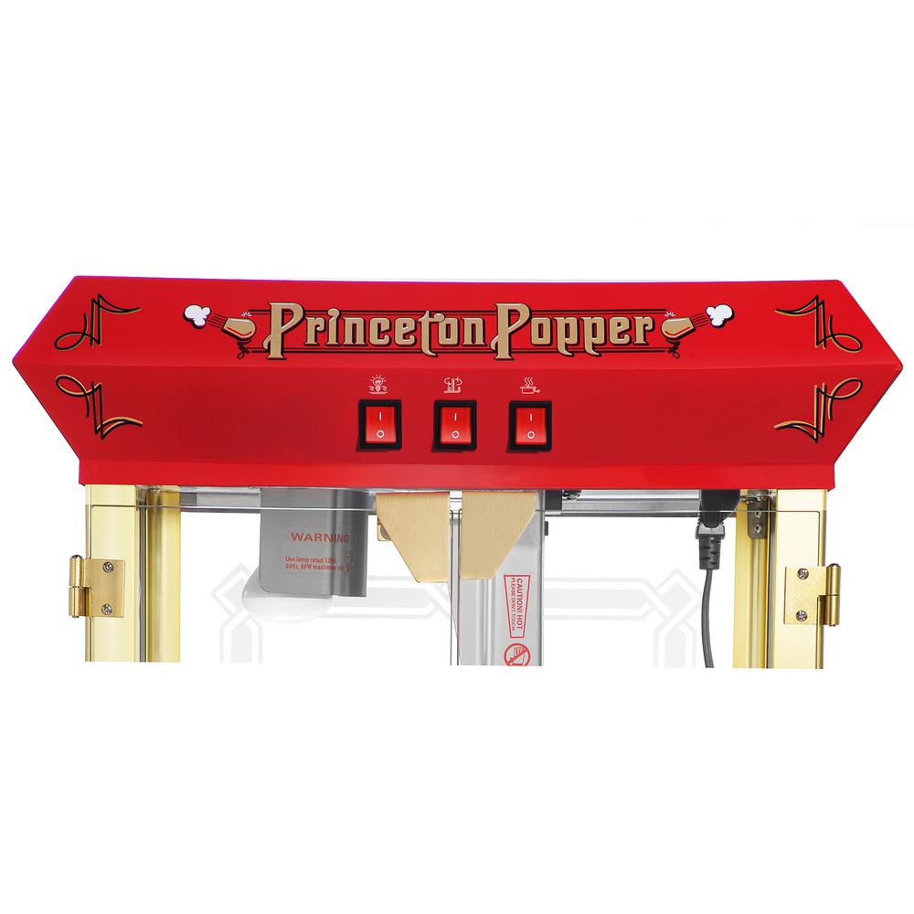 Great Northern Princeton 8 oz. Antique Red Popcorn Machine with Cart