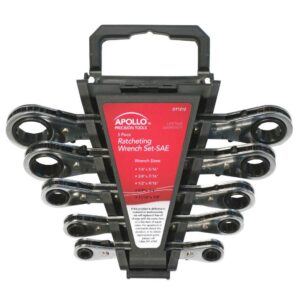 Apollo 5-Piece SAE Ratcheting Wrench Set