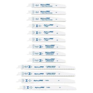 Avanti Pro Wood and Metal Cutting Reciprocating Saw Blade Set (13-Piece)