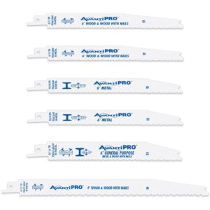 Avanti Pro Wood and Metal Cutting Reciprocating Saw Blade Set (6-Piece)