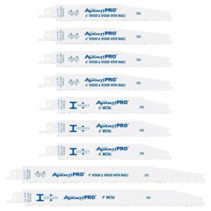 Avanti Pro Wood and Metal Cutting Reciprocating Saw Blade Set (9-Piece)