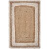 LR Home Toned 19 in. x 13 in. Bleach / Natural Jute Placemat (Set of 4)