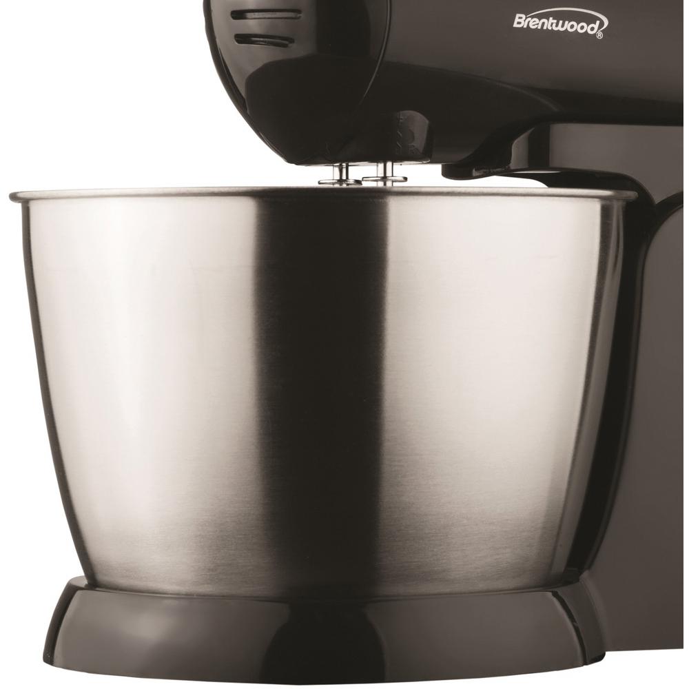Brentwood 3 Qt. 5-Speed Stand Mixer with Steel Bowl