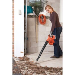 BLACK+DECKER 120 MPH 90 CFM 40V MAX Lithium-Ion Cordless Handheld Leaf Sweeper with (1) 1.5Ah Battery and Charger Included