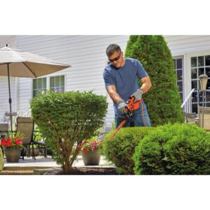 BLACK+DECKER 17 in. 3.2 Amp Corded Electric Hedge Trimmer