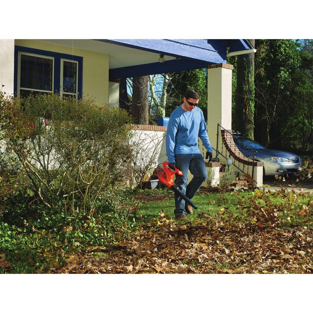 BLACK+DECKER 180 MPH 220 CFM 7-Amp Corded Electric Handheld Leaf Blower