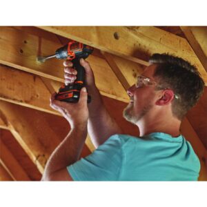 BLACK+DECKER 20-Volt MAX Lithium-Ion Cordless 3/8 in. Drill/Driver with Battery 1.5Ah and Charger