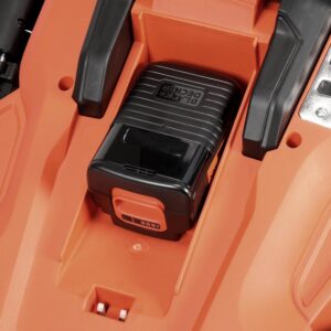 BLACK+DECKER 20 in. 40V MAX Lithium-Ion Cordless Walk Behind Push Lawn Mower with (2) 2.5Ah Batteries and Charger Included