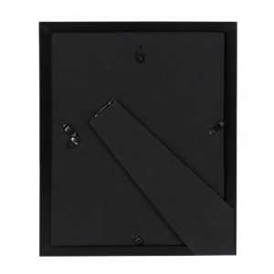 DesignOvation Gallery 8 in. x 10 in. Matted to 5 in. x 7 in. Black Picture Frame (Set of 4)