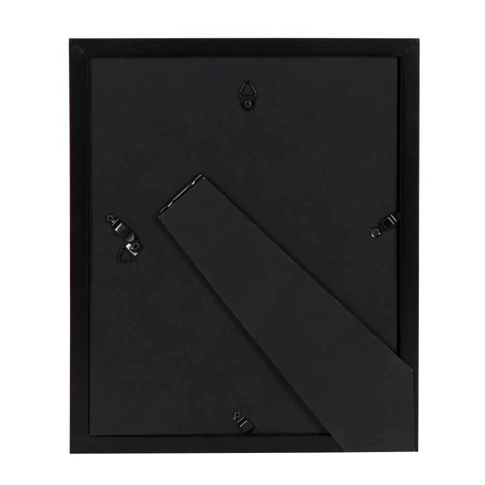 DesignOvation Gallery 8 in. x 10 in. Matted to 5 in. x 7 in. Black Picture Frame (Set of 4)