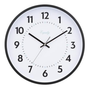 Equity by La Crosse 14 in. Commercial Black Analog Wall Clock