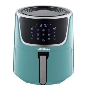 GoWISE USA 7 Qt. Mint Air Fryer with Dehydrator and 3-Stackable Racks with 8-Functions