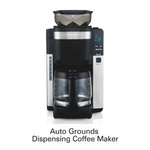 Hamilton Beach 12-Cup Black Auto Grounds Dispensing Coffee Maker