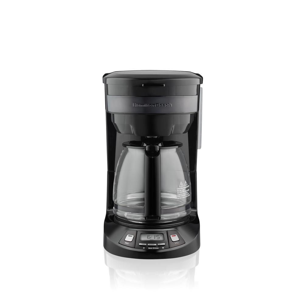 Hamilton Beach 12-Cup Black Stainless Programmable Drip Coffee Maker