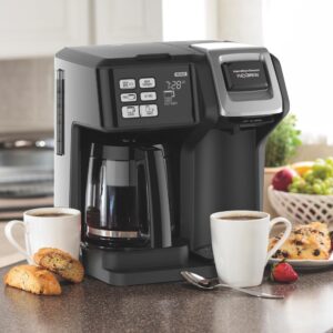 Hamilton Beach FlexBrew 12-Cup Black Drip Coffee Maker with Built-In Timer