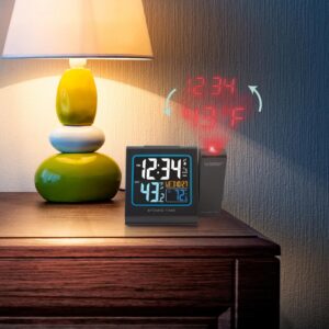 La Crosse Technology 5 in. Color Projection Alarm Clock