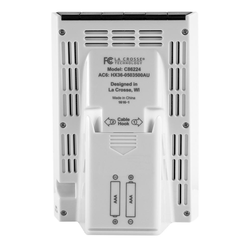 La Crosse Technology Desktop Dual USB Charging Clock with Alarm and Nap Timer