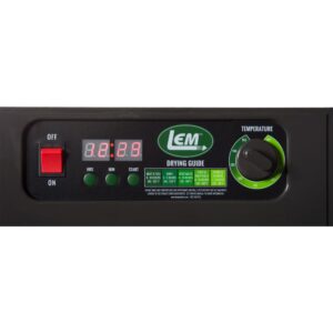 LEM Mighty Bite 10-Tray Black Food Dehydrator with Temperature Control