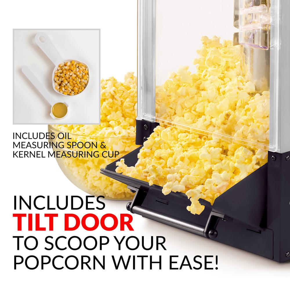Nostalgia 390-Watts 2.5 oz. Black Kettle Popcorn Maker