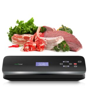 NutriChef White with Soft Touch Digital Button Controls Food Vacuum Sealer Electric Air Sealing Preserver System