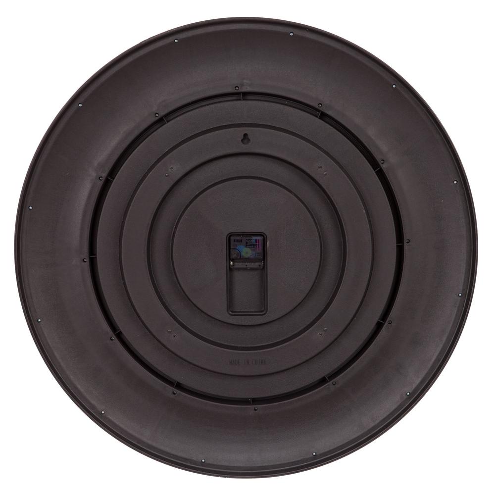 Pinnacle 30 in. Glenmont Oil Rubbed Bronze Wide Framed Roman Numeral Wall Clock