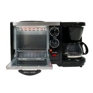SPT Breakfast Center 1450 W 2-Slice Black Toaster Oven