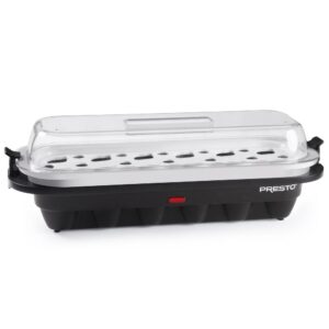 Presto 12-Egg Easy Store Electric Egg Cooker Black Base with Clear Cover
