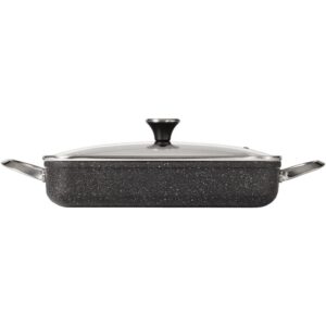 Starfrit Rock 9 in. x 13 in., 5.3 Qt. Rectangular Dish with Lid