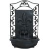 Sunnydaze Decor French Lily Lead Electric Powered Outdoor Wall Fountain