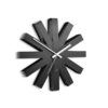 Umbra Ribbon 12 in. Black Wall Clock