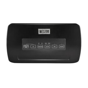 Weston Black Food Vacuum Sealer with Roll Storage and Bag Cutter
