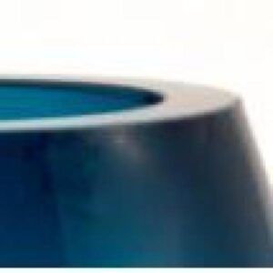 Badash Crystal Crescendo Cobalt Blue European Mouth Blown Crystal Vase