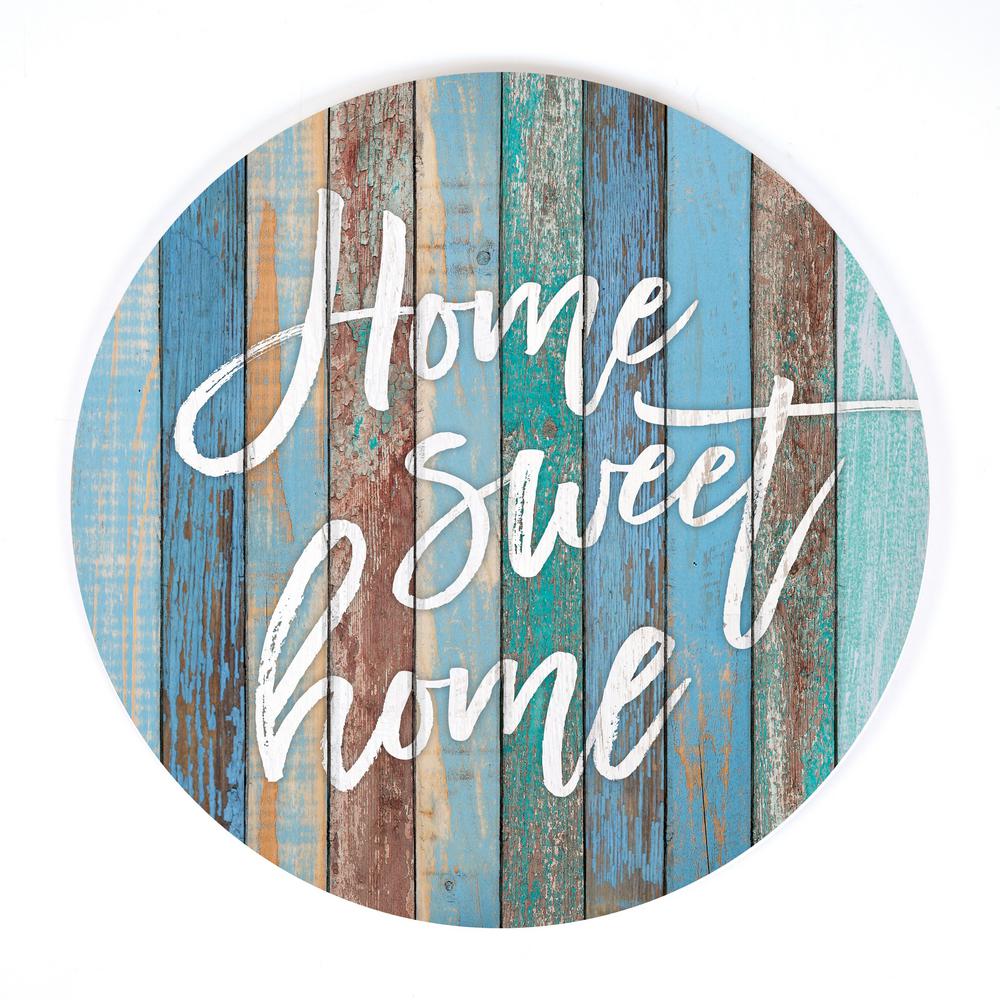 P Graham Dunn Home Sweet Home Blue Oversized Wall Decor