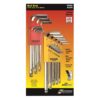 Bondhus Standard and Metric Ball End L-Wrench Sets (22-Piece)